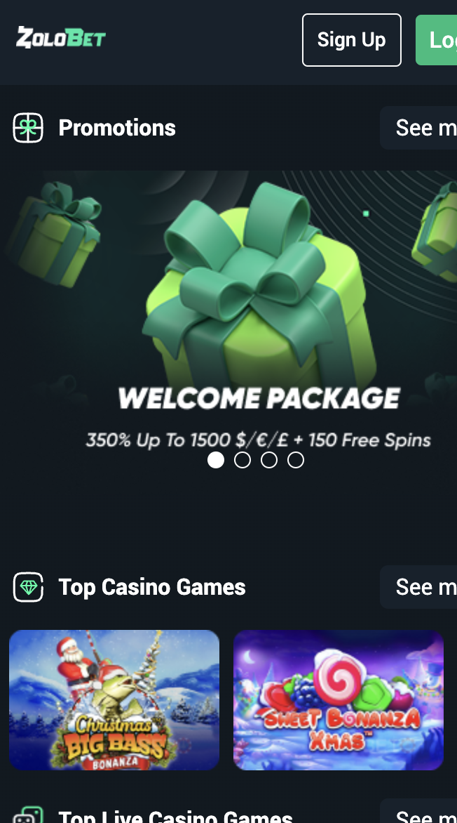 CasinoStars desktop screenshot
