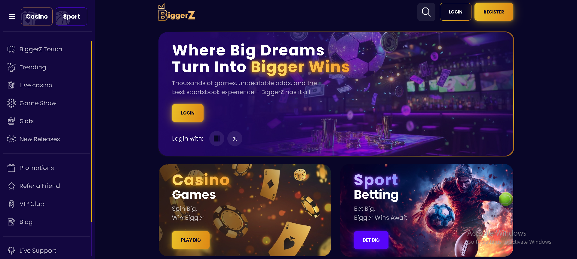 BiggerZ desktop screenshot