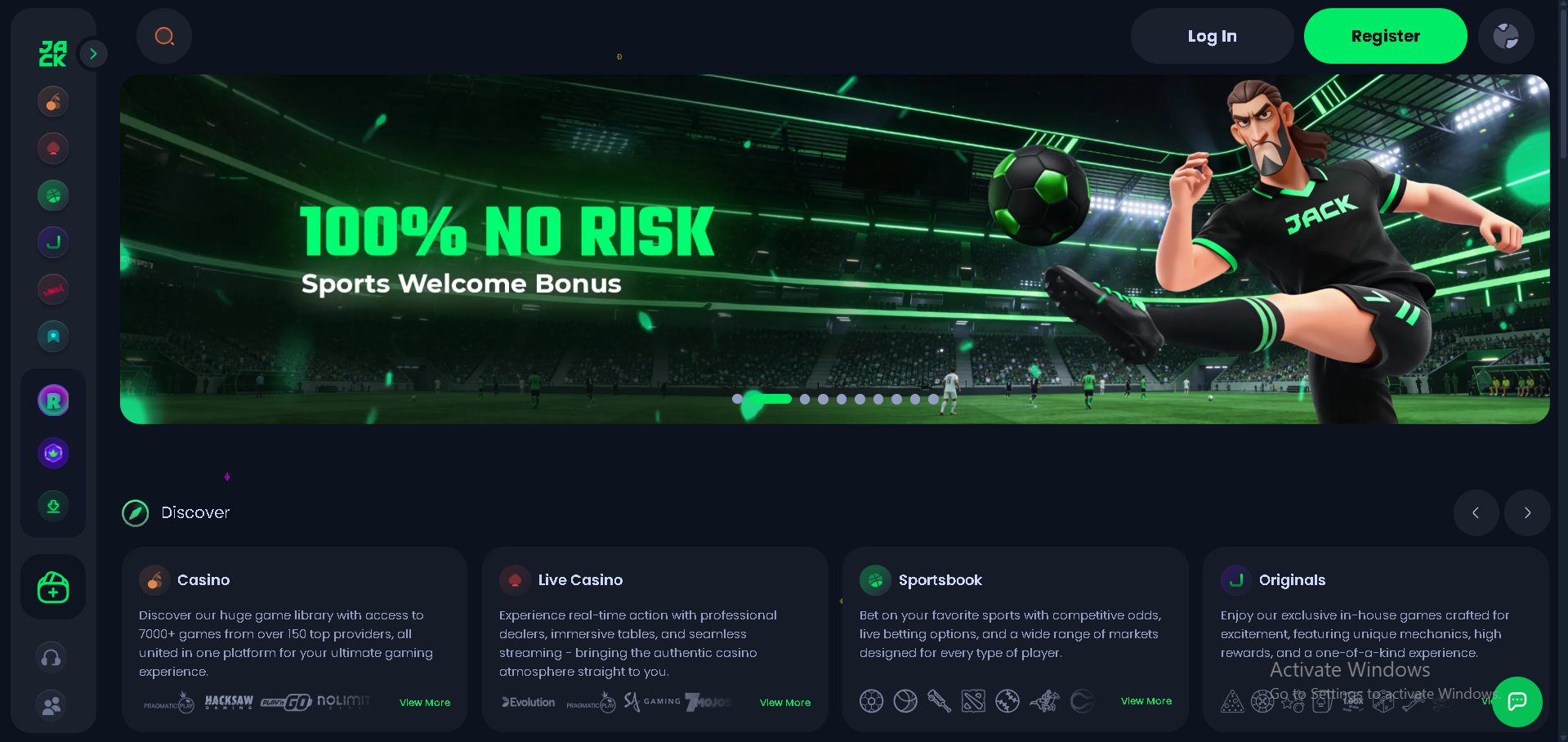 Jack.com desktop screenshot