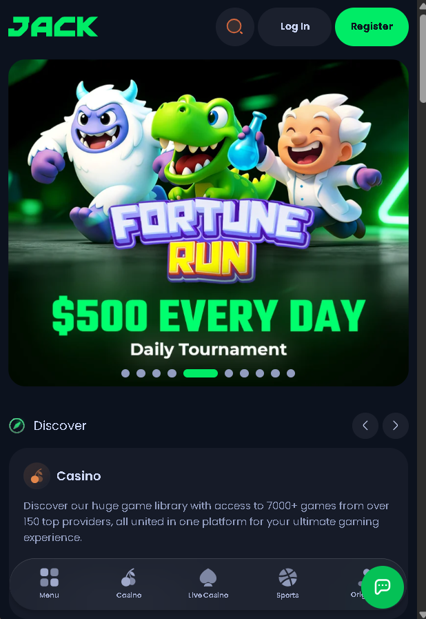 Jack.com desktop screenshot