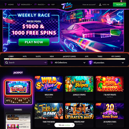 7Bit Casino desktop screenshot