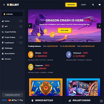 Rollbit desktop screenshot