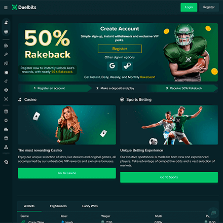 Duelbits desktop screenshot